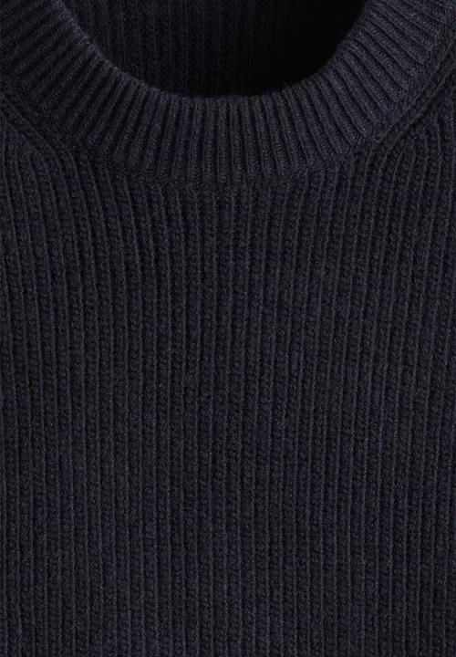 H&M - Loose fit rib-knit jumper - navy blue
