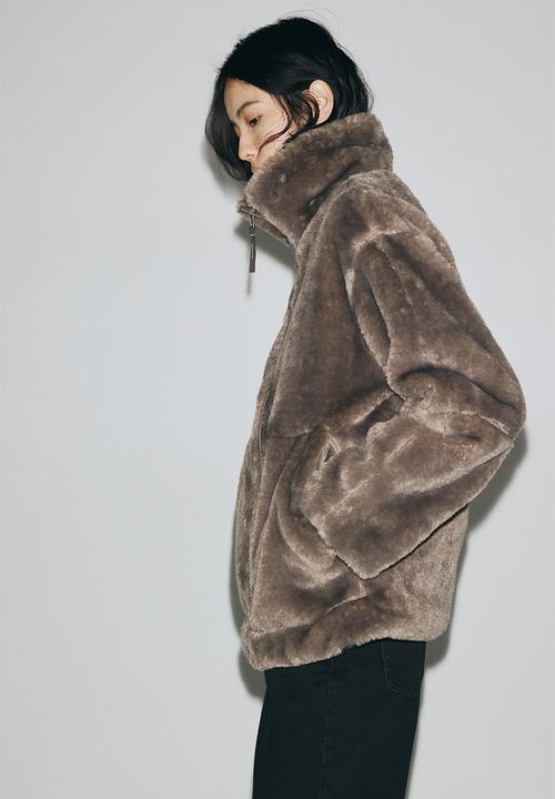 H&M - Oversized jacket - dark beige