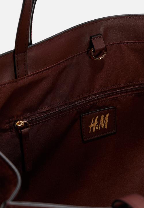 H&M - Tote bag - dark red