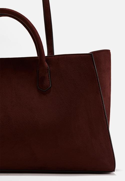 H&M - Tote bag - dark red