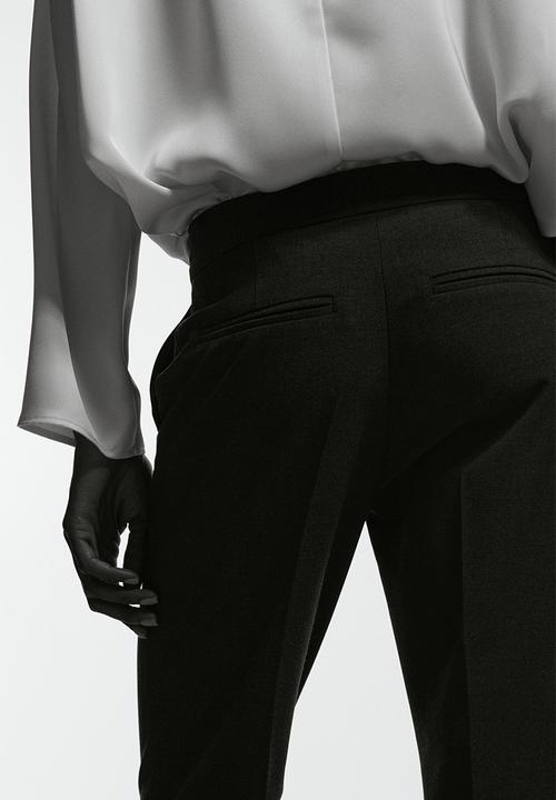 H&M - Flared tailored trousers - charcoal grey