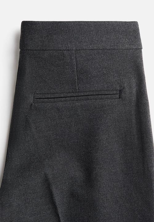 H&M - Flared tailored trousers - charcoal grey