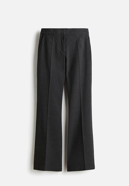 H&M - Flared tailored trousers - charcoal grey