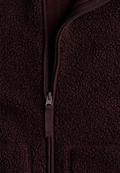H&M - Teddy jacket - burgundy