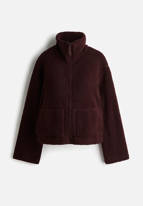 H&M - Teddy jacket - burgundy