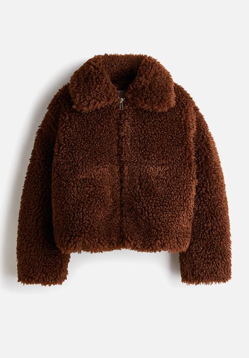 H&M - Teddy jacket - dark brown