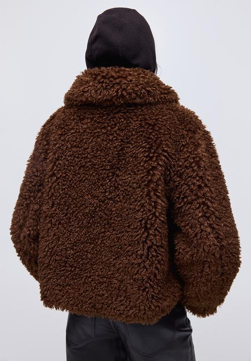 H&M - Teddy jacket - dark brown