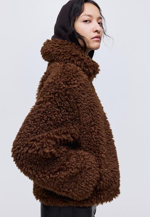 H&M - Teddy jacket - dark brown