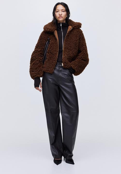 H&M - Teddy jacket - dark brown