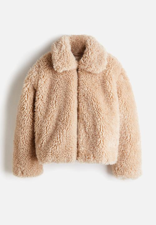H&M - Teddy jacket - beige