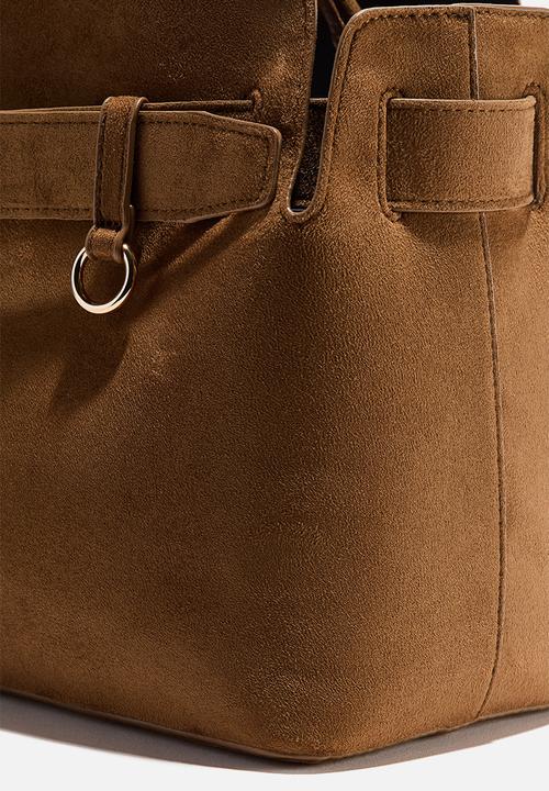 H&M - Strap-detail tote bag - brown