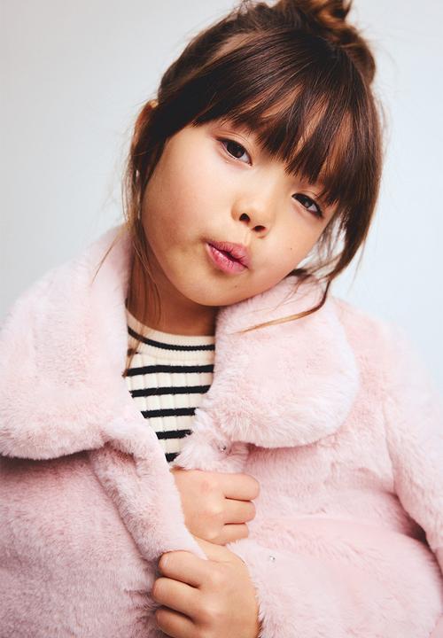 H&M - Fluffy jacket - light pink