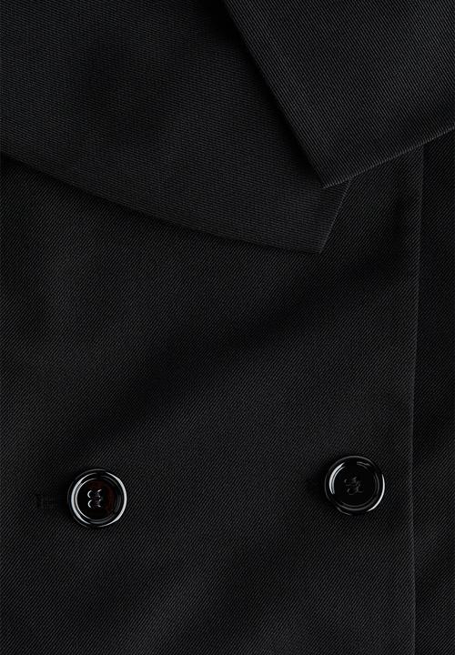 H&M - Off-the-shoulder blazer - black