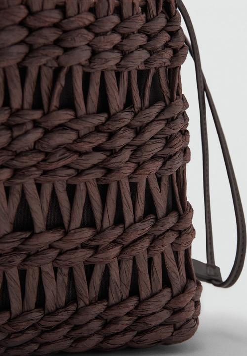 MANGO - Jeannne Tote Bag - Dark Brown