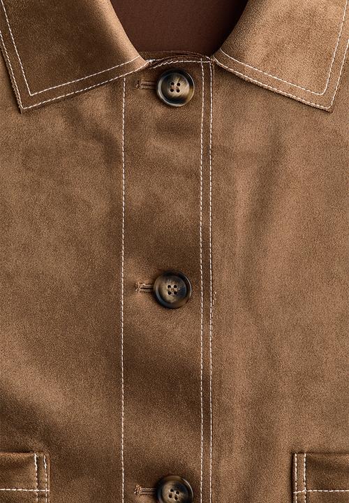 H&M - Jersey jacket - dark beige