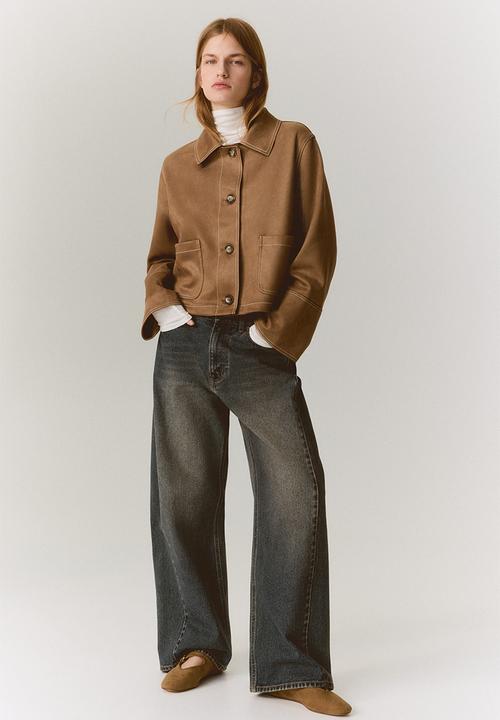 H&M - Jersey jacket - dark beige