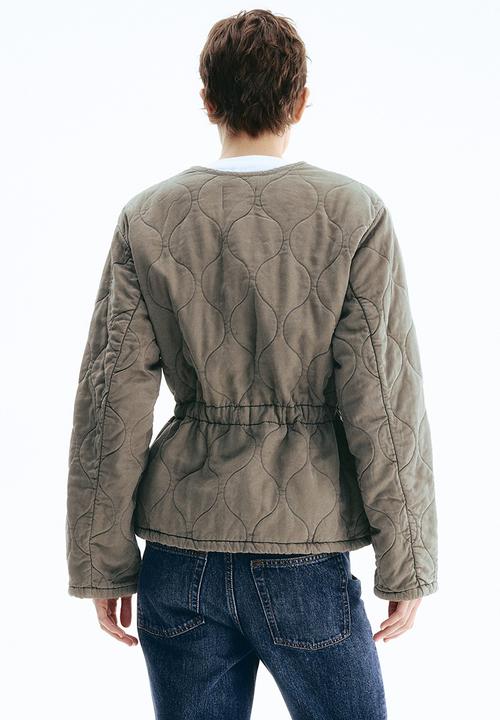 H&M - Quilted twill jacket - grey