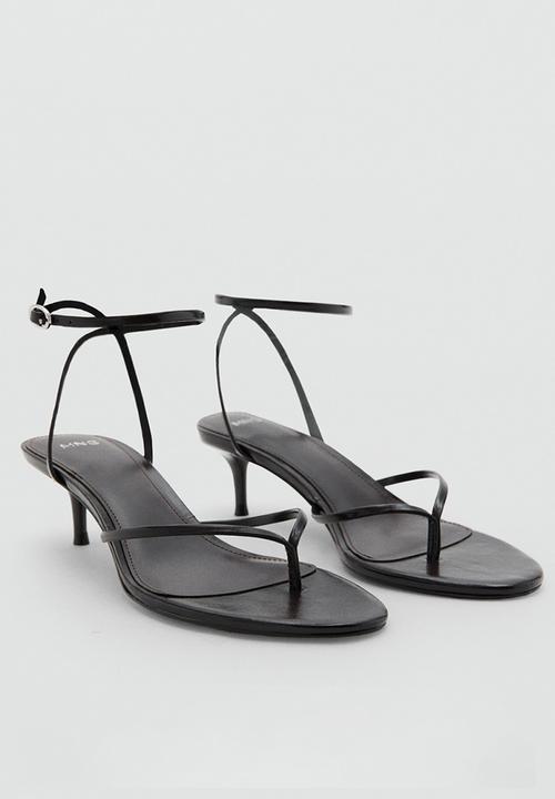 MANGO - Sori open toe ankle strap - dark brown