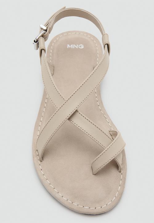 MANGO - Enne toe post slingback - neutral