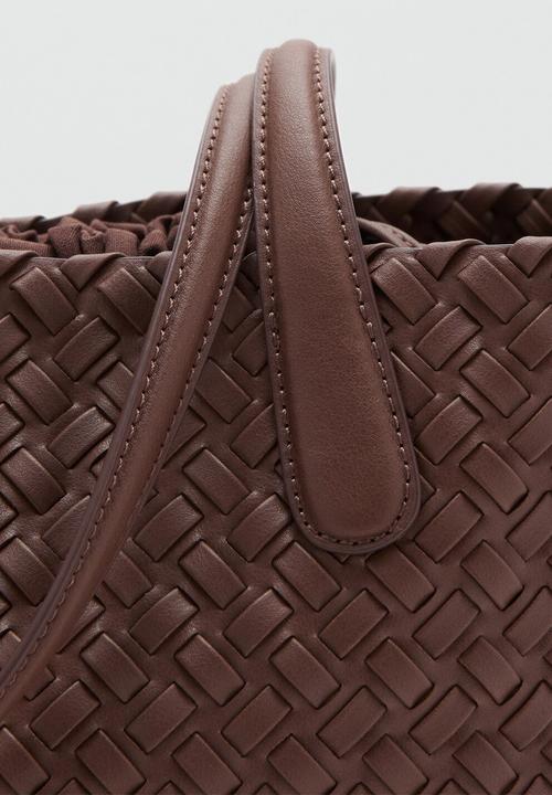 MANGO - Thiago Tote Bag - Brown