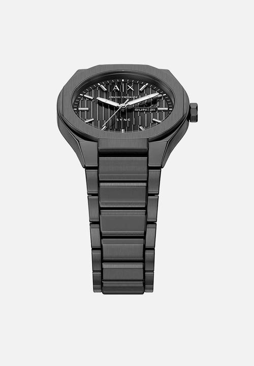 Armani Exchange - Armani Exchange AX4300 Sync Three-Hand Day-Date Watch - Gunmetal