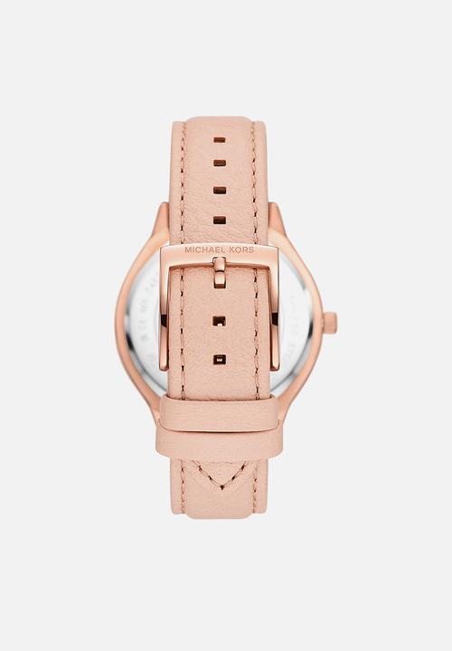 Michael Kors - Michael Kors Slim Runway Three-Hand Watch MK7545  - Pink