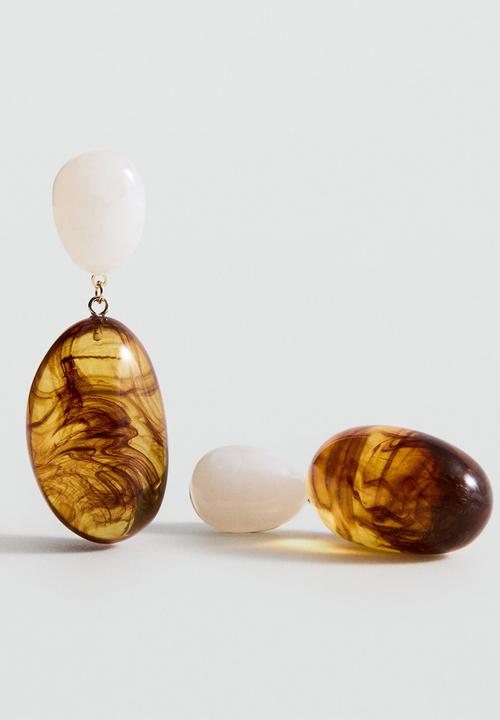 MANGO - Tamina Earrings - Brown
