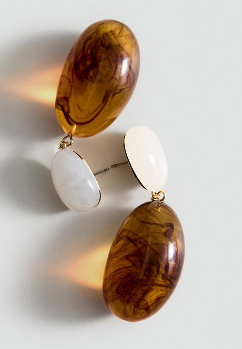 MANGO - Tamina Earrings - Brown
