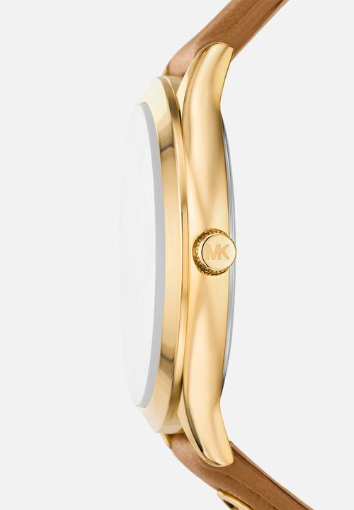 Michael Kors - Michael Kors Slim Runway Three-Hand Watch MK7543 - Brown
