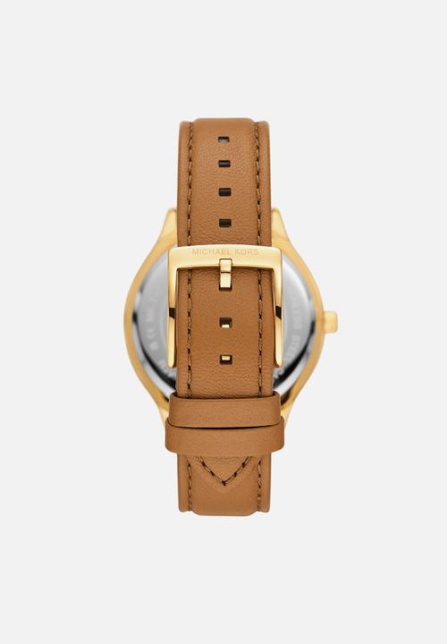 Michael Kors - Michael Kors Slim Runway Three-Hand Watch MK7543 - Brown