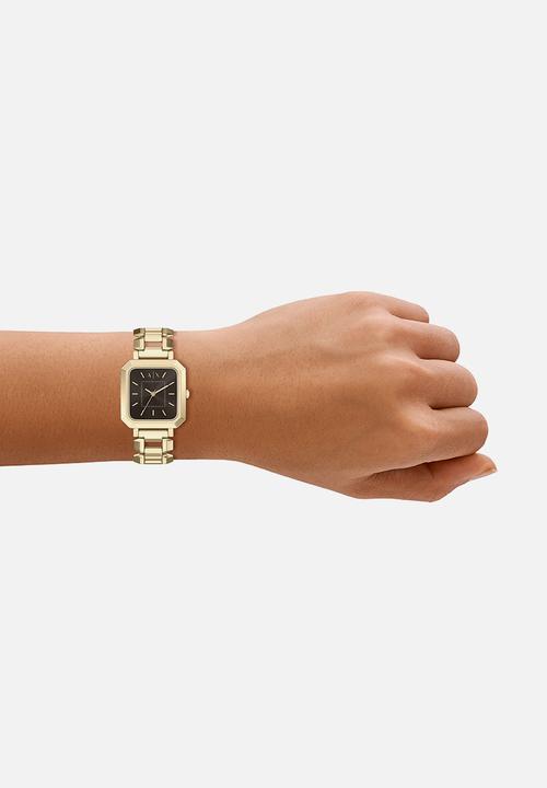 Armani Exchange AX5738 Sync Three-Hand Day-Date Watch - Gold