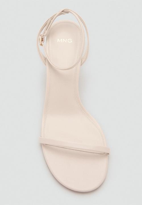 MANGO - Pia open toe ankle strap - light beige