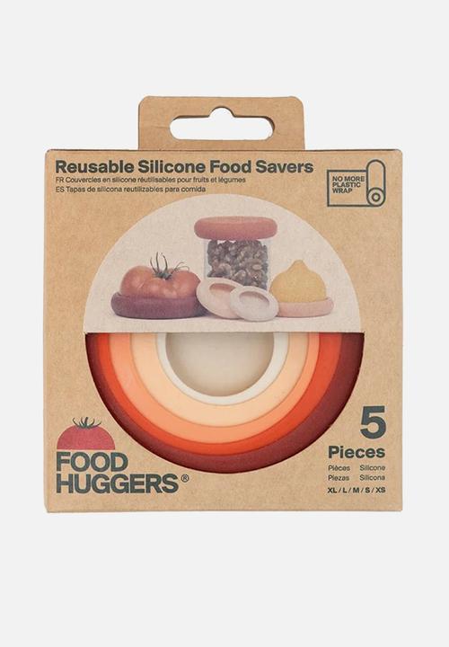 Foodhuggers - Food Huggers Silicone Airtight Food Covers Set of 5 - Terra Cotta