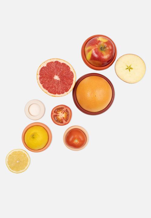 Foodhuggers - Food Huggers Silicone Airtight Food Covers Set of 5 - Terra Cotta