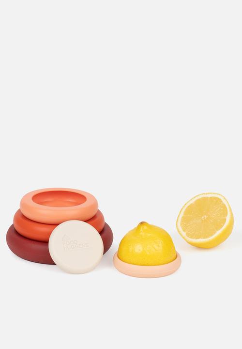 Food Huggers Silicone Airtight Food Covers Set of 5 - Terra Cotta