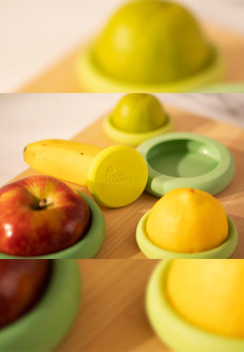 Foodhuggers - Food Huggers Silicone Airtight Food Covers Set of 5 - Sage Green