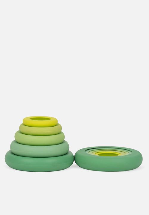 Foodhuggers - Food Huggers Silicone Airtight Food Covers Set of 5 - Sage Green