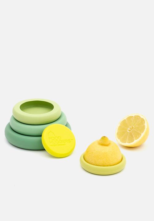 Food Huggers Silicone Airtight Food Covers Set of 5 - Sage Green