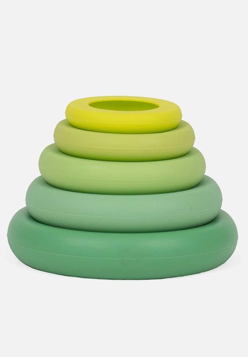 Foodhuggers - Food Huggers Silicone Airtight Food Covers Set of 5 - Sage Green