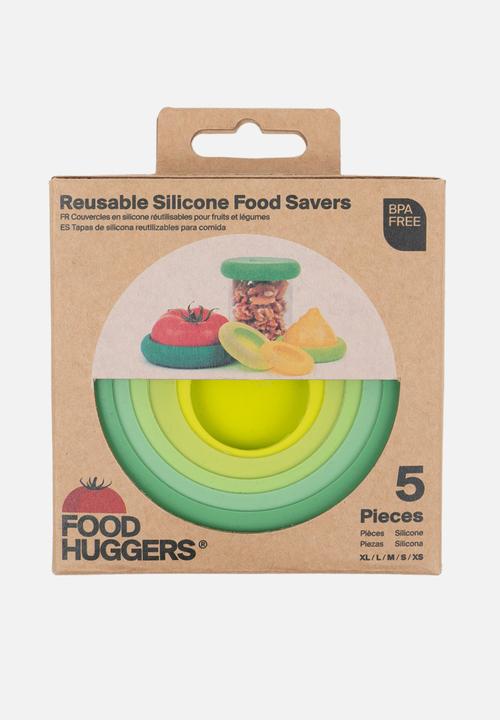 Foodhuggers - Food Huggers Silicone Airtight Food Covers Set of 5 - Sage Green