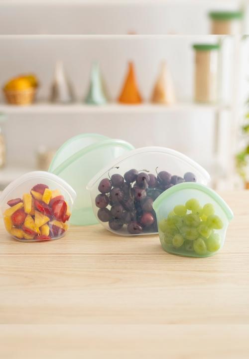 Foodhuggers - Food Huggers Reusable Silicone Hugger Bag 400ml - Clear