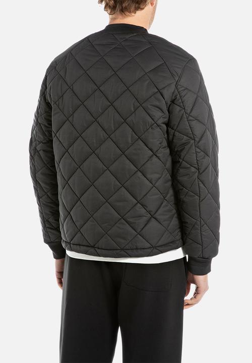 Replay - REGULAR-FIT QUILTED JACKET - BLACK