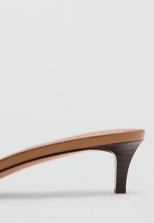 MANGO - Ted open toe mule - light/pastel brown