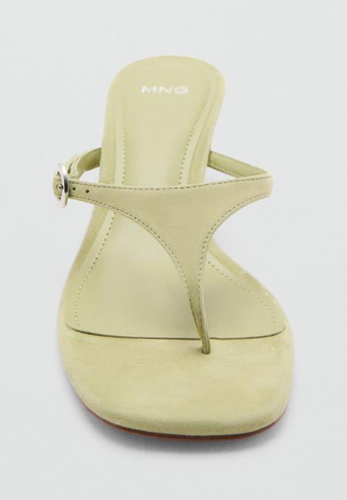 MANGO - Denis open toe mule - light/pastel green