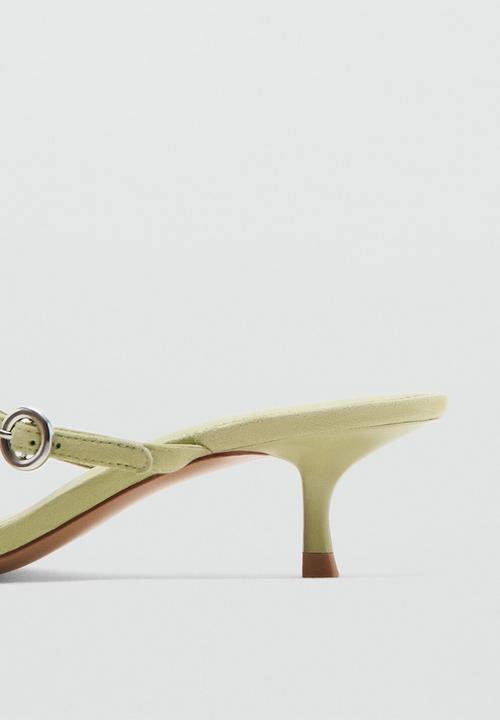 MANGO - Denis open toe mule - light/pastel green