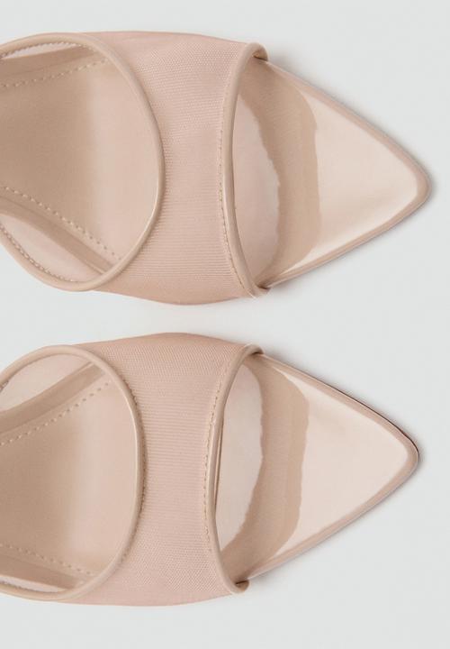 MANGO - Pepym2 open toe mule - light/pastel pink