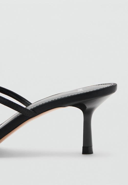 MANGO - Gina open toe mule - black