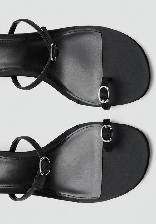 MANGO - Gina open toe mule - black