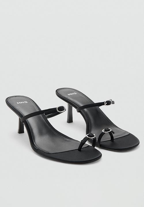 MANGO - Gina open toe mule - black