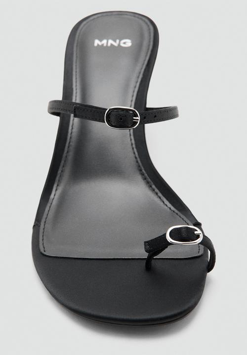 MANGO - Gina open toe mule - black